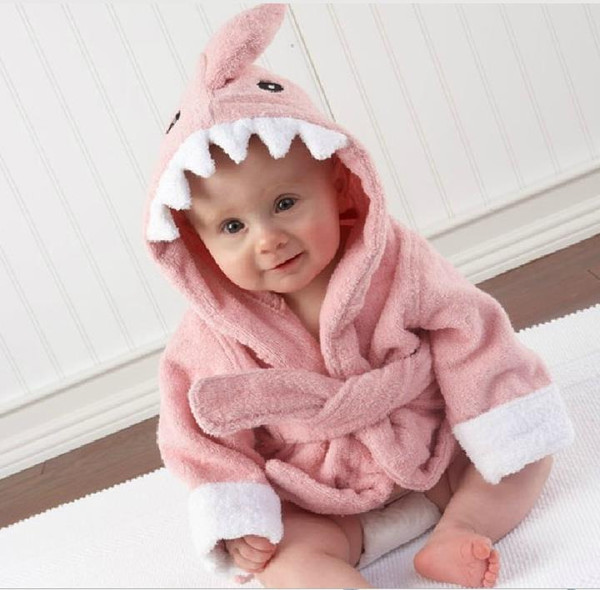 Hooded Animal Modeling Baby Bathrobe/Cartoon Pattern Baby Spa Towel/ Kids Bath Robe/Infant Beach Towels