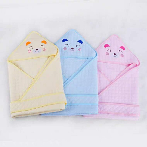 Child Baby Bag was Little Bear Held By the Newborn Baby Blanket Ecological Cotton Embroidered Cotton Sleeping Bag Maternal and Child Supplie