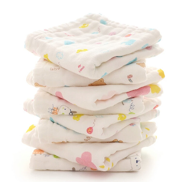 Baby gauze towel baby saliva towel newborn child bath wash face towel small square rectangle super soft