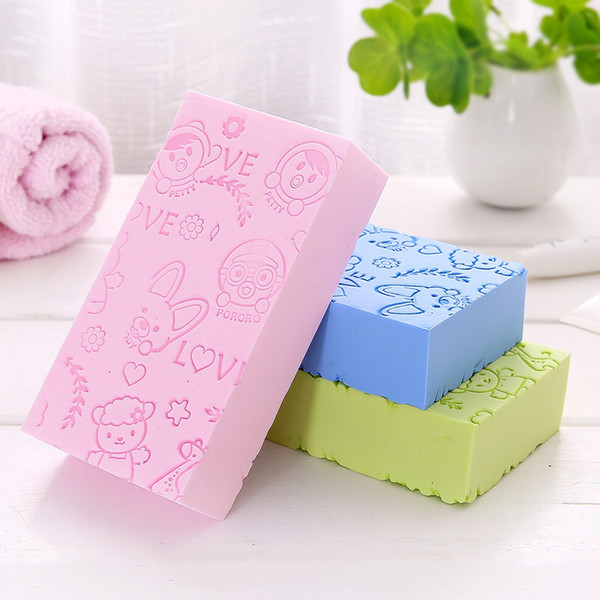 Bath Sponge Lace Printed Scrub Shower Baby Bath Scrubber Exfoliating Beauty Skin Care Sponge Face Cleaning Spa Bath Ball