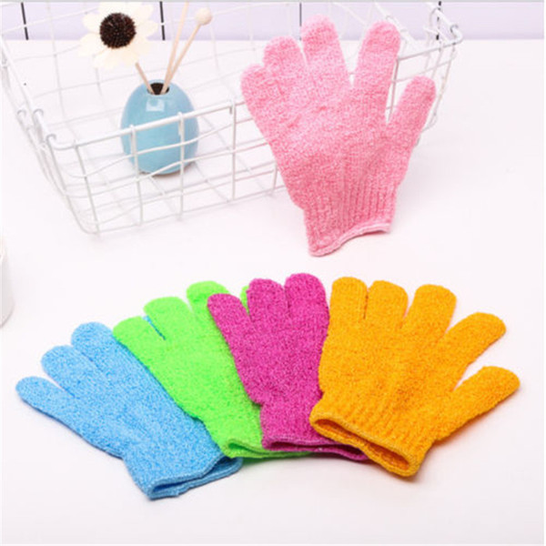 1pc Shower Bath Gloves Exfoliating Wash Skin Spa Massage Scrub Body Scrubber Glove Shower Bath Brushes