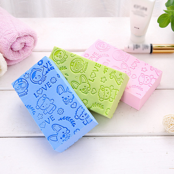 Wholesale Soft Body Cleaning Baby Bath Sponge Child Bath Brushes Sponge Cotton Rubbing Body Shower Accessories Shower Ball Hot