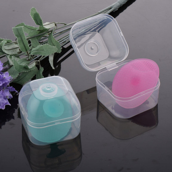 HOT SALE Delicate Baby Infant Soft Silicone Bath Swimming Shower Brush With Box Kid Body Face Cleaning Products