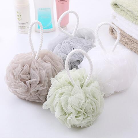 4 Colors 60g Bath Sponge Tubs Ball Bath Washcloths Body Exfoliating Shower Ball Body Loofah Massage Cleaning Bath Ball CCA10912 100pcs