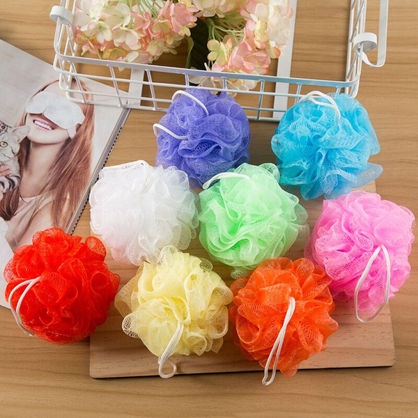 Bath Ball Shower Body Bubble Exfoliate Puff Sponge Mesh Net Ball Cleaning Bathroom Accessories Multicolour Home Supplies