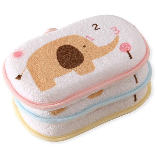 Baby cartoon Bath Brush Shower Sponge Cotton Rubbing Body bath brushes sponges rub Wash Towel accessories H1004