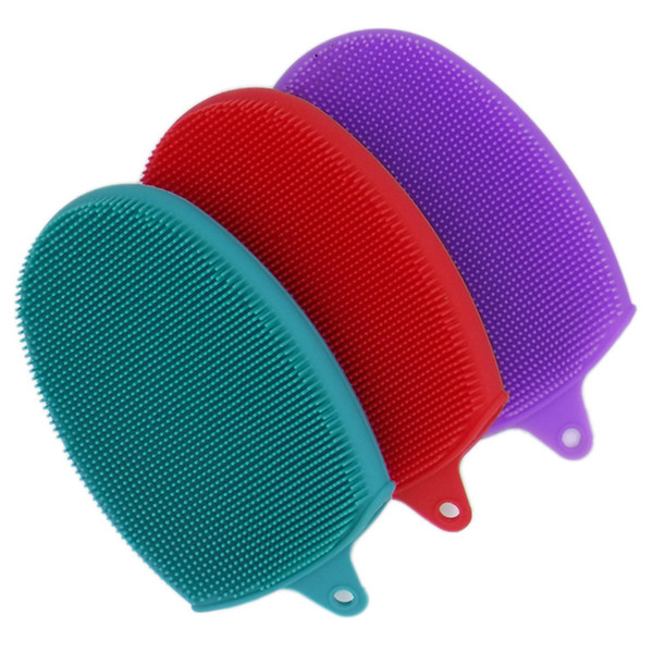 Baby Bath Brush Ultra Soft Silicone Brushes Gloves Wash Hair Face Body Cleaning Massage Brush Multi-use Skin Care Kids Adults