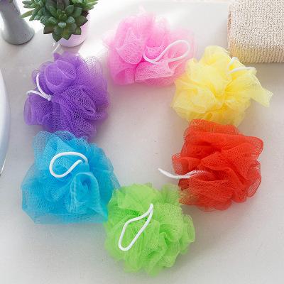 Multicolour Bath Ball Shower Body Bubble Exfoliate Puff Sponge Mesh Net Ball Cleaning Bathroom Accessories Home Supplies