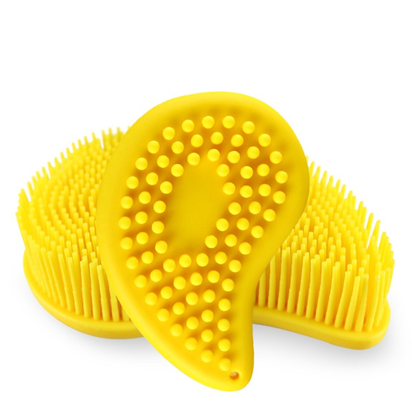 Silica gel antibacterial shower brush(A153); made by soft silicone material,protect baby's skin