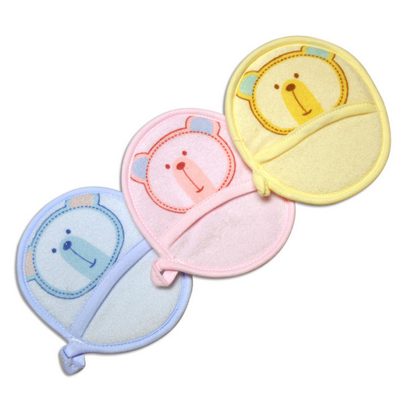 2PCS/LOT Brand New 2018 Towel Fabric Baby Bath Brushes Soft and Comfortable Baby Bath Products Newborn Soft cTRQ0346