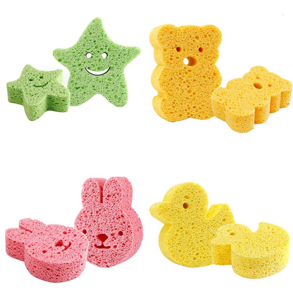 Baby Cartoon Bath Sponge Bath Balls Rich bubbles Body Flower Sponge Shower Brush Rub Cotton Rubbing Body for Infant