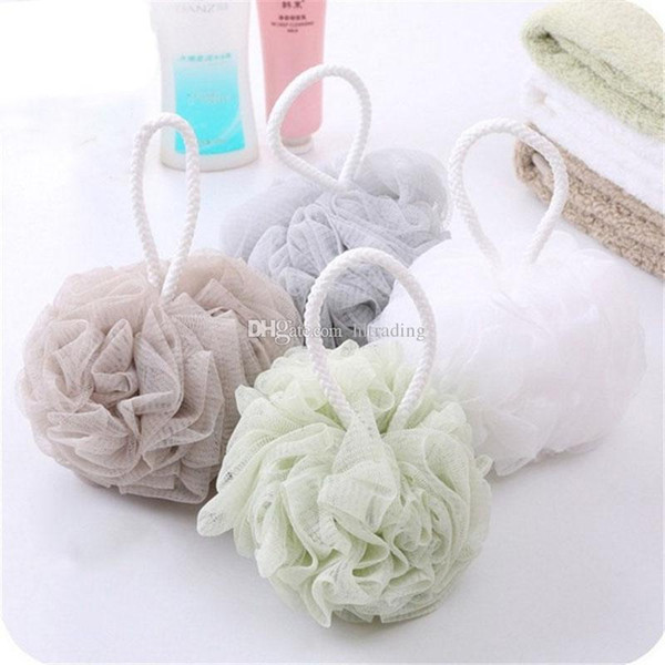 Multicolour Bath Ball Shower Body Bubble Exfoliate Puff Sponge Mesh Net Ball Cleaning Bathroom Accessories Home Supplies C6457