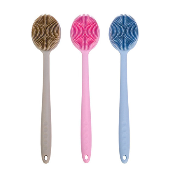 Mother kids Body Brush Natural Bristles Body Brush Scrubber Long Handle Wooden Spa Shower Bath Massage Brushes