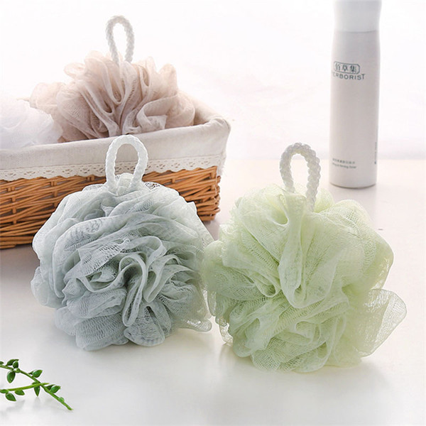 4 Colors Bath Sponge Tubs Ball Bath Washcloths Body Exfoliating Shower Ball Body Massage Cleaning Bath Ball C6074
