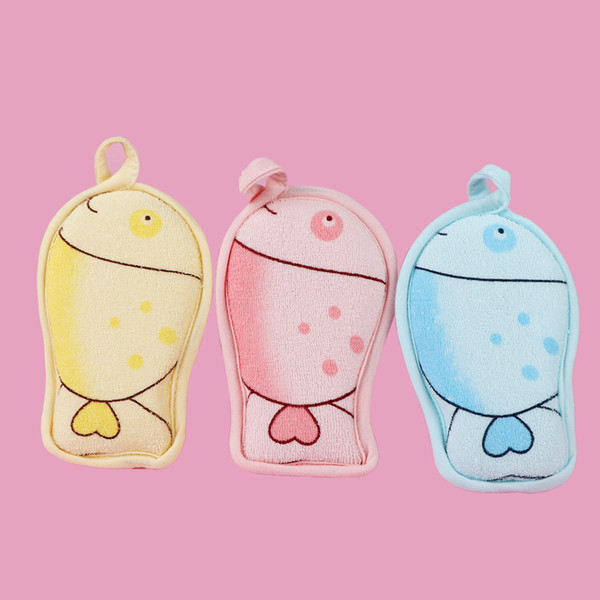 Cute Baby Bath Sponge Animal Pattern Kid Baby Infant Shower Product Rub Towel Ball Soft Bath Sponge Brushes