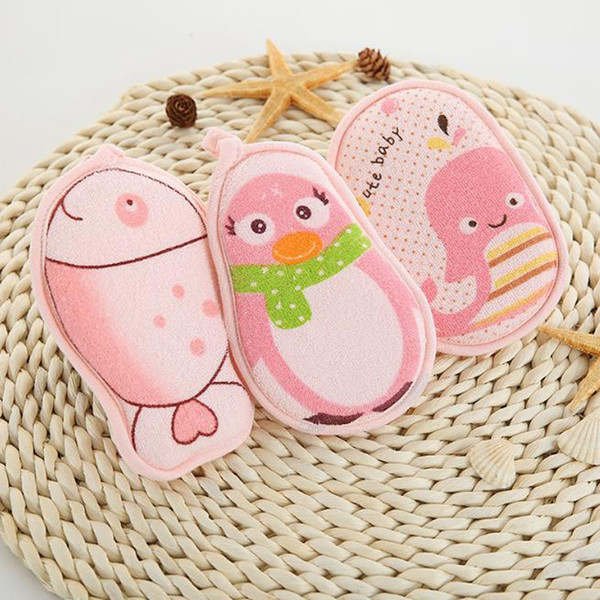 New Baby shower cotton baby bath scrub bath sponge flower newborn bath supplies bathing rub washcloths for sale