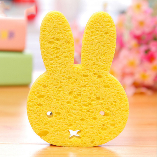 5pcs/lot Cute Newborn Baby Soft Sponge Cartoon Bear Shape Bath Brushes Baby Bath Infant ShowerTRQ0158