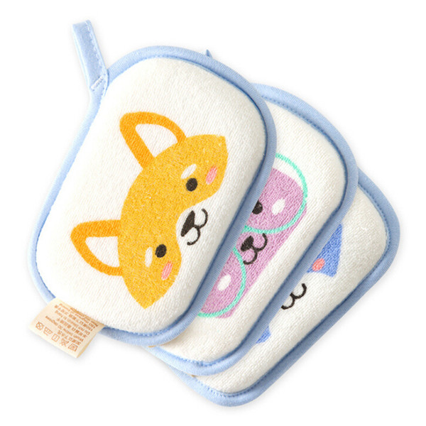 1PC Cute Cartoon Baby Bath Brush Soft Sponge Baby Shower Sponge Cartoon Animal Bath Shower Body Care