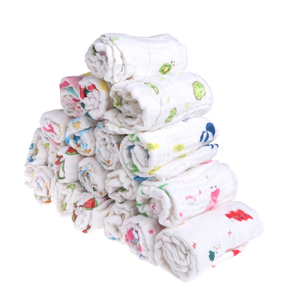 5pc/Set 6 Layers Baby Wipe Towel Soft Infant Girls Boys Feeding Handkerchief Wash Cloth JNA1 #330