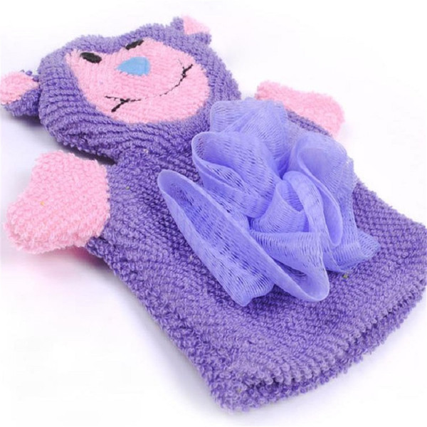 Lovely Quality Exquisite Bath Ball Bath Flowers Cartoon Bath Gloves With Double Sides Children's Washcloth Baby Care