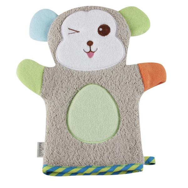 Baby Cute Cartoon Animal Shape Lion Bear Monkey Donkey Bathing Gloves Children Bathing Room Cotton Bath Rub