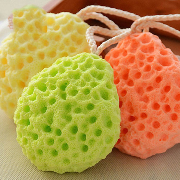Honeycomb Shape Newborn Baby Kids Bath Sponge Brushes Massage Baby Shower Exfoliating Body Face Cleaning Scrubber