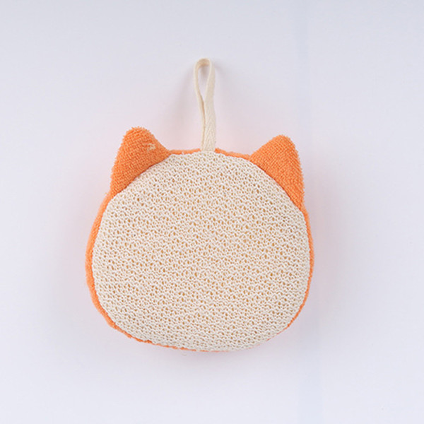 Baby Bath Brush Cartoon Soft Baby Bath Sponge Powder Puff Cute Children Newbron Infant Shower Product Rubbing Towel Balls
