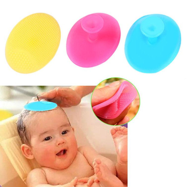 Newborn Baby Silicone Soft Shampoo Brush Baby Bath Hairbrush Comb