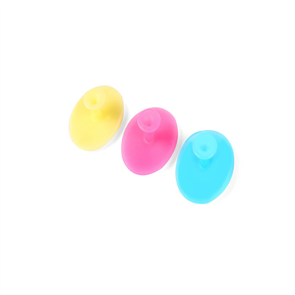 3 color newborn baby bath brushes safety full Silica gel brush infant baby face head and shower wash brushes