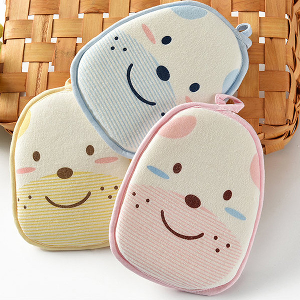 Cute Children Cartoon Bath Brushes Sponges Rub Infant Shower Sponge Cotton Rubbing Body Wash Newborn Bath Washing Accessories