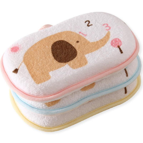 Newborn faucet Baby towel Infant Shower Sponge Cotton Rubbing Body Wash cute child Brush bath brushes sponges rub