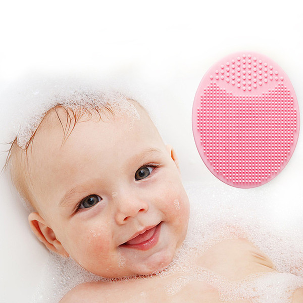 2pcs Soft Silicone Baby Shampoo Brush Baby Bath Massage Brush Bath & Shower Products For Care
