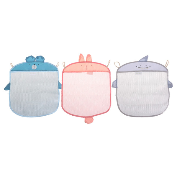 40*35cm Child Bathroom Mesh Bags Bath Toy casual Bag Organiser Net Suction Baskets Kids Creative Folding Eco-Friendly