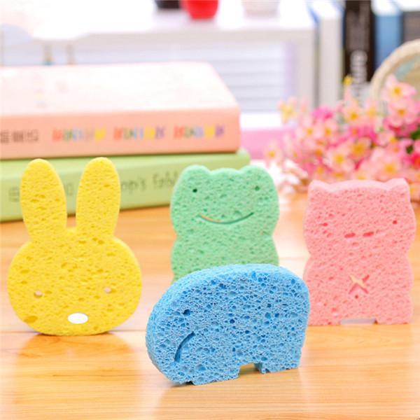 Gel bath brush cartoon super soft bath sponge Baby body shower