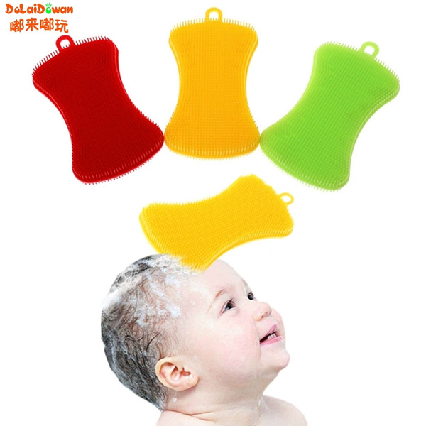 Fashion New Style Shampoo Washing Hair Massage Brush For Newborns Massager Comb Scalp Shower Body Random Color