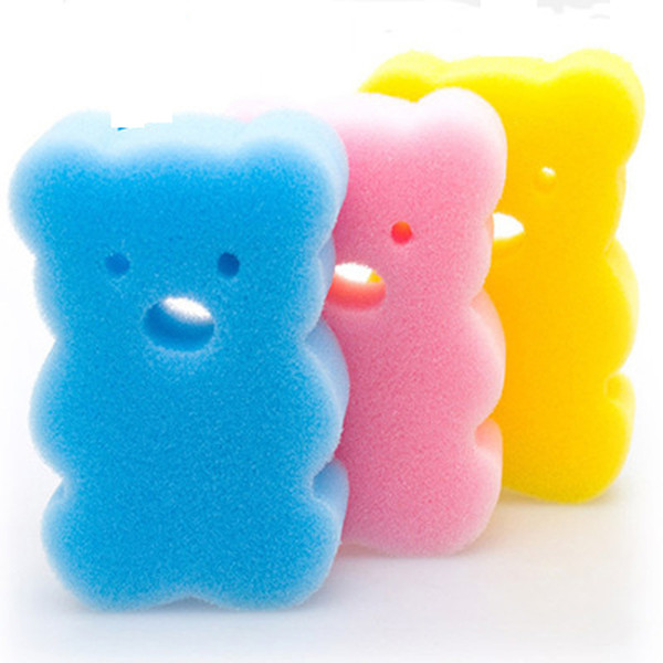 1PC Bath Brushes Towel Accessorie Baby Infant Shower Faucet Wash Child Brush Bath Cartoon Sponges Rub Sponge Cotton Rubbing Body