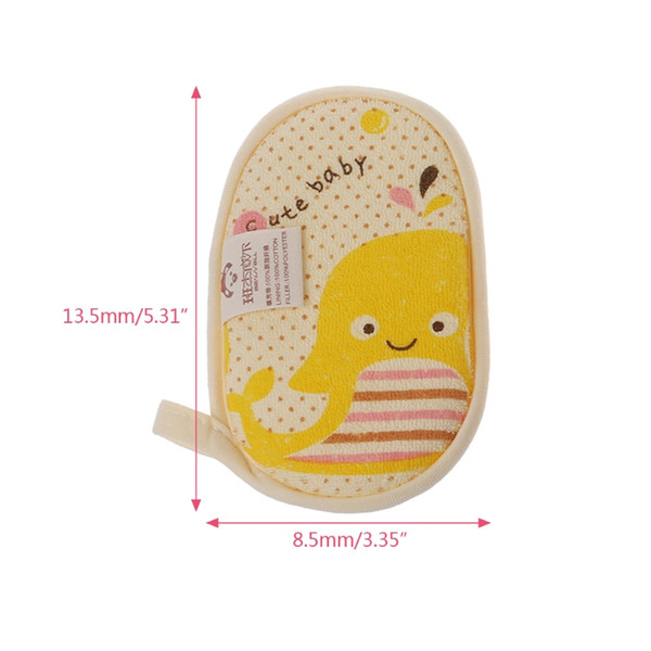 New Newborn Baby Bath Towel Brush Kids Shower Foaming Bath Brush Soft Cotton Towel MAY14-A