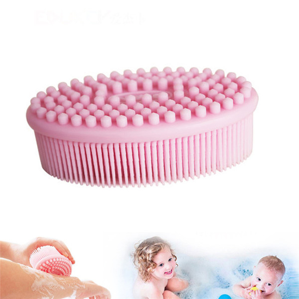 1 Pcs Baby Bath Brush Prevent Bacterial Children Silicone Brush and Baby Shampoo Wash Bath Supplies Cleaning