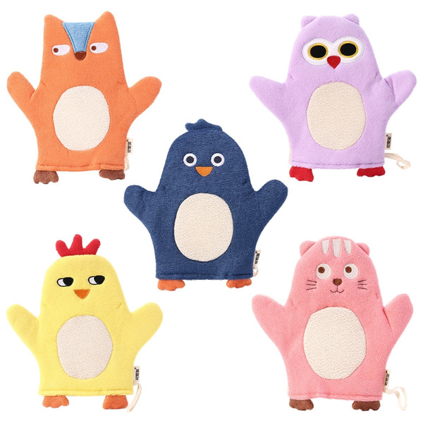 Baby Shower Sponge Bathtubs Ball Towel Lovely Animals Scrubber Newborn Bathroom Shower Sponge