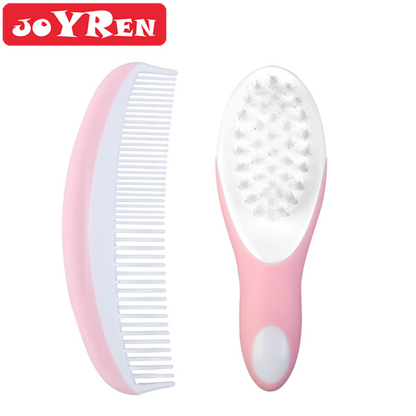 2 Piece Baby Hair Brush Set with Baby Brush,Bristle Brush or Massage and a Comb,Gift Sets for Shower