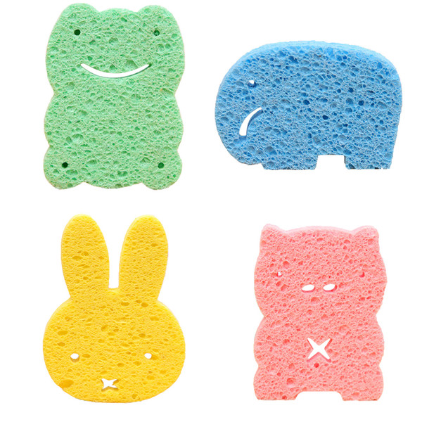 Cartoon Baby Bath Sponge Brushes Towel Baby Infant Shower Sponge Wash Child Brush Sponges Bath Accessories