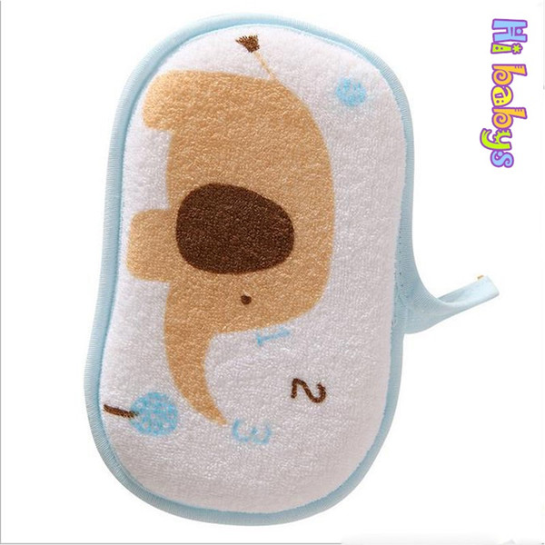 Bath Brushes Baby Towel Accessories Sponge Cotton Rubbing Body Wash Elephant Infant Shower Children Bath Brushes Baby Product