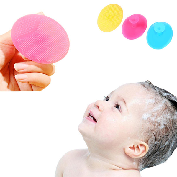 3 Pcs/lot Baby Silicone Bath Bru Security Baby Comb Comfortable Hair Brush Hair Care Head Massage, Soft,Lightweight
