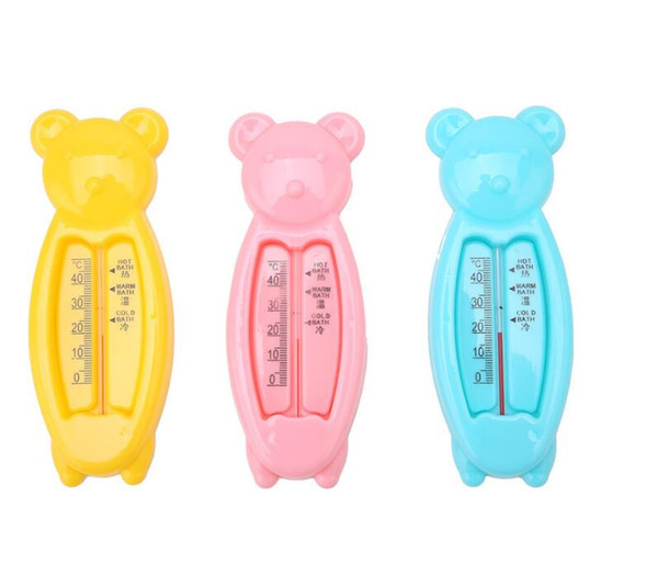 New Floating Lovely Bear Baby Water Thermometer Float Baby Bath Toy Thermometer Tub Water Sensor Thermometer