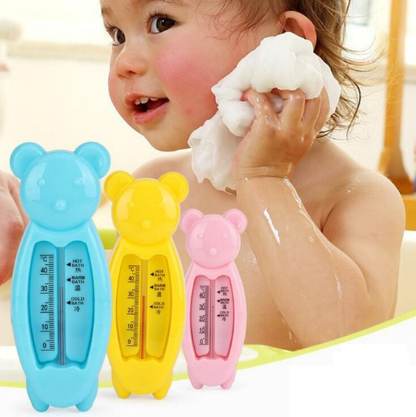 Cartoon Floating Lovely Bear Baby Water Thermometer Kids Bath Thermometer Toy Plastic Tub Water Sensor Thermometers