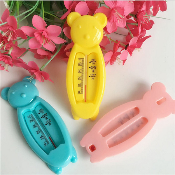 Cartoon Floating Lovely Bear Baby Water Thermometer Kid Bath Thermometer Toy Infant Toddler Plastic Tub Water Sensor Thermometer