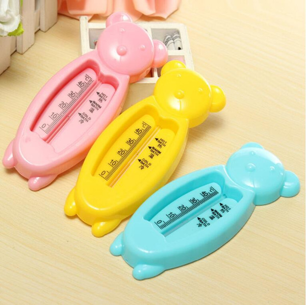 Cartoon Floating Lovely Bear Baby Water Thermometer Kids Bath Thermometer Toy Plastic Tub Water Sensor Thermometer