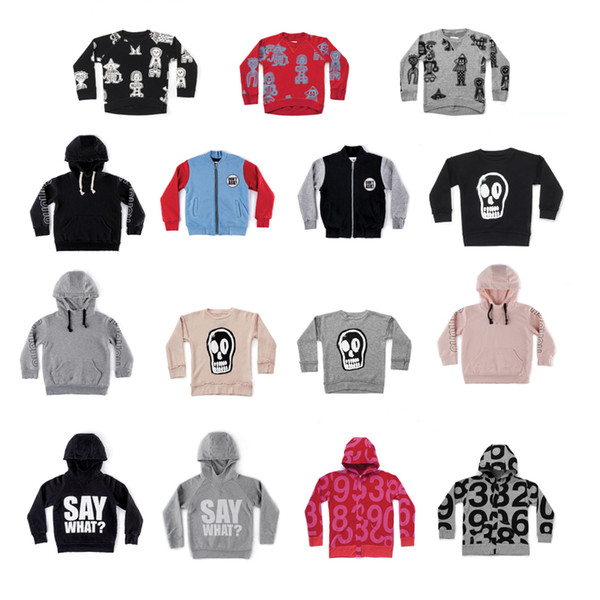 Kids Coats Toddler Girls Letter Fluffy Torn Hoodie Jackets And Coats Children Boys Outerwear Skull Teribal Dancers Sweatshirts