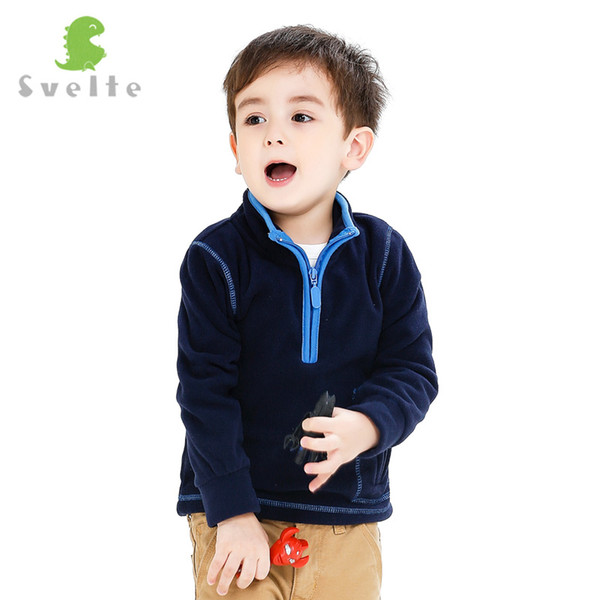 SVELTE Boys' Polar Fleece Pullovers Hoodies with Half-Zip Kids Sweatshirts Sweater Clothes for Spring Fall Winter Jacket Coat CJ191130