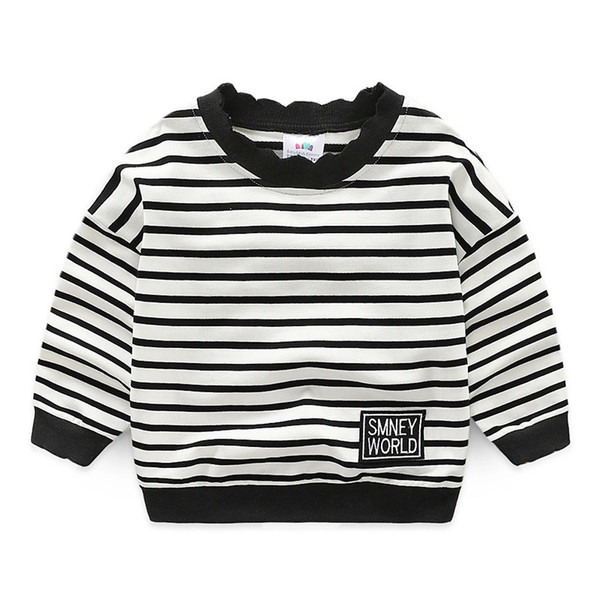Striped Boys Sweatshirts 2018 New Spring Autumn Children Clothing Baby Boy T-shirt Long Sleeve Pullover Casual Kids Clothes